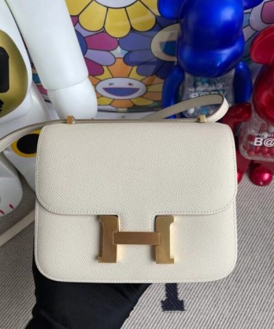 Replica Hermès Constance 18Cm Bianco