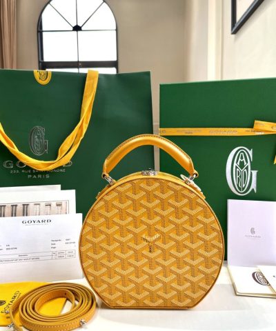 Boîte Goyard Alto — Imitation de malle à chapeau haut de gamme