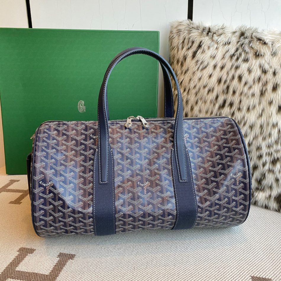 goyard-barrel-40-azul-marinho-9 Goyard Barrel 40 Duffle Bag Dupe - LuxeCarryMe