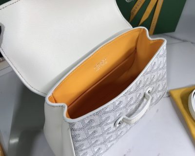 Goyard Saigon Souple Mini — Imitation de sac souple haut de gamme — Blanc