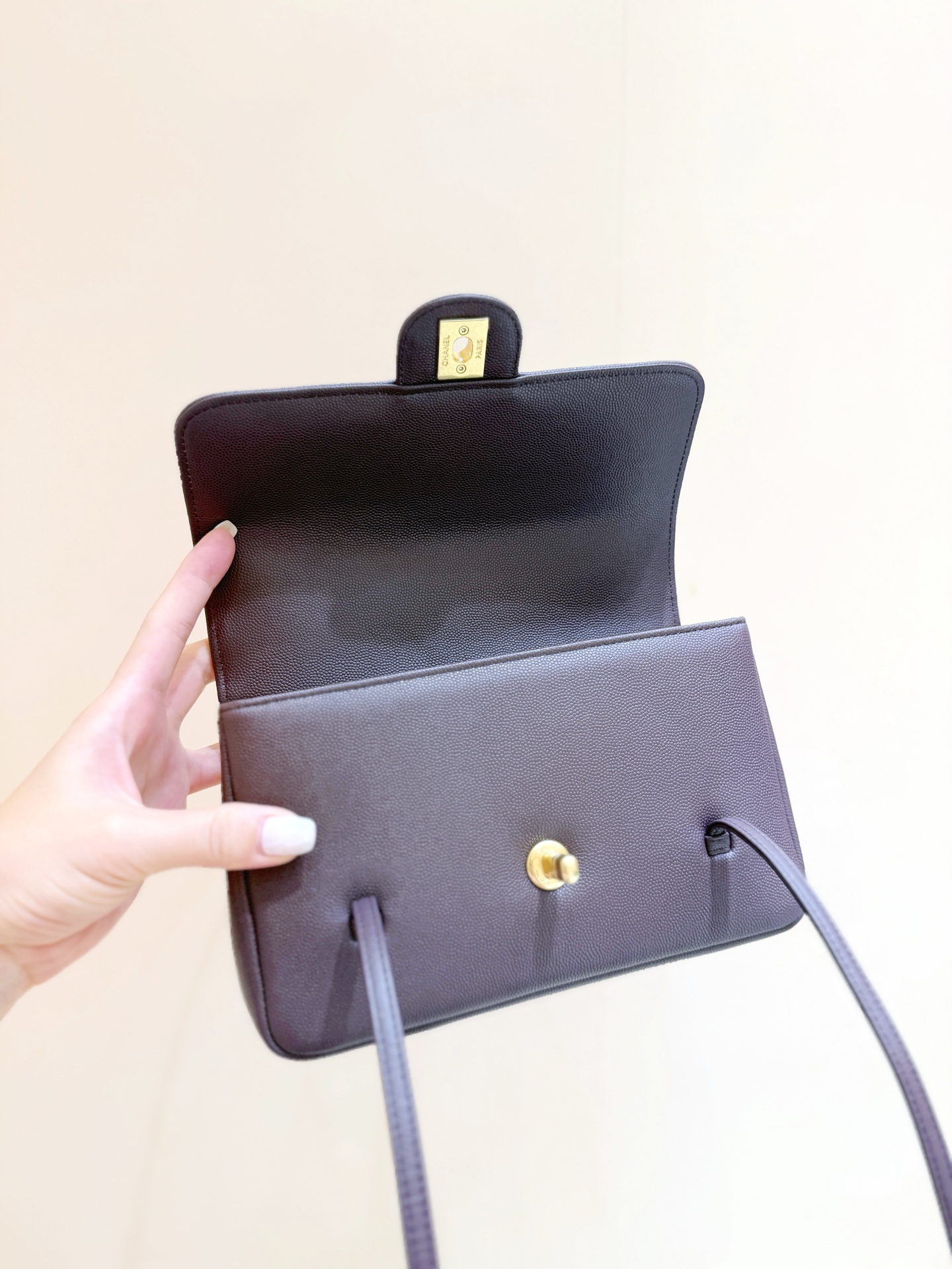 141410_dark-brown_2 Chanel Preppy Coco 26 Bag Dark Brown - chanel preppy coco dupe detail 1