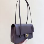 141410_dark-brown_5 Chanel Preppy Coco 26 Bag Dark Brown - chanel preppy coco dupe detail 4