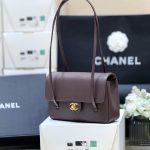 141410_dark-brown_7 Chanel Preppy Coco 26 Bag Dark Brown - chanel preppy coco dupe detail 6