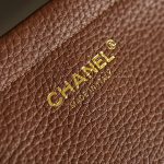 141474_brown_4 Chanel 26S East West Tote Brown - chanel east west tote dupe detail 3