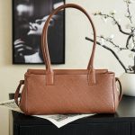 141474_brown_6 Chanel 26S East West Tote Brown - chanel east west tote dupe detail 5