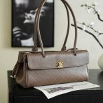 141476_dark-brown_2 Chanel 26S East West Tote Dark Brown - fake chanel tote detail 1
