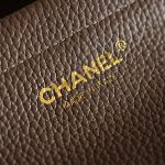 141476_dark-brown_3 Chanel 26S East West Tote Dark Brown - fake chanel tote detail 2