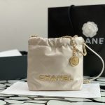 141537_beige_5 Chanel 22 Mini Bag Beige - chanel 22 mini beige dupe detail 4