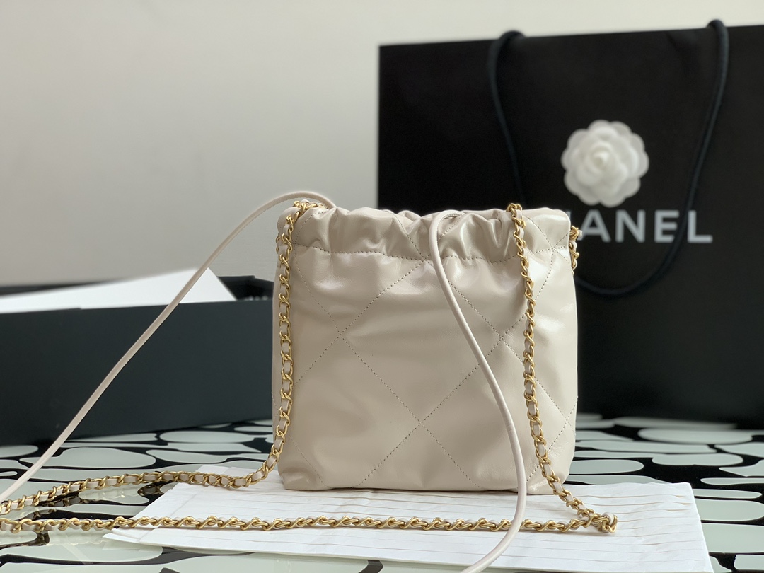 141537_beige_9 Chanel 22 Mini Bag Beige - chanel 22 mini beige dupe detail 8