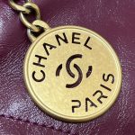 Chanel 22 Mini Bag Burgundy - chanel 22 mini burgundy replica detail 2
