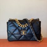 Chanel 19 Flap Bag Black - chanel 19 flap dupe detail 9