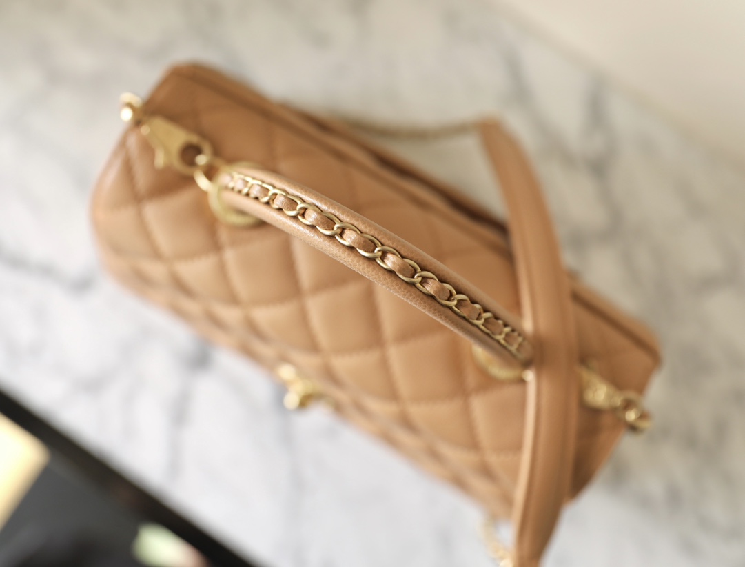 20240628_i1719566837_9092_5.jpg Chanel Coco Top Handle Small Brown - chanel coco handle replica detail 7