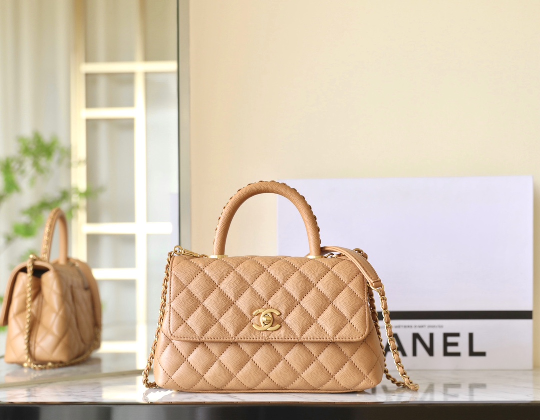 20240628_i1719566877_3214_0.jpg Chanel Coco Top Handle Small Brown - chanel coco handle replica detail 8