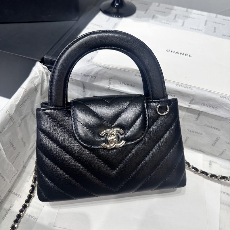 Chanel Kelly Bag Black - chanel kelly bag replica front view