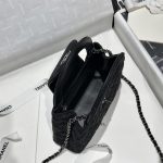 71665_black_canvas_4 Chanel Kelly Bag Black Woollen - chanel kelly bag black woollen replica detail 3