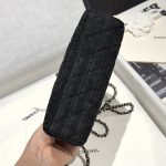 71665_black_canvas_5 Chanel Kelly Bag Black Woollen - chanel kelly bag black woollen replica detail 4