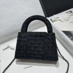 71665_black_canvas_6 Chanel Kelly Bag Black Woollen - chanel kelly bag black woollen replica detail 5