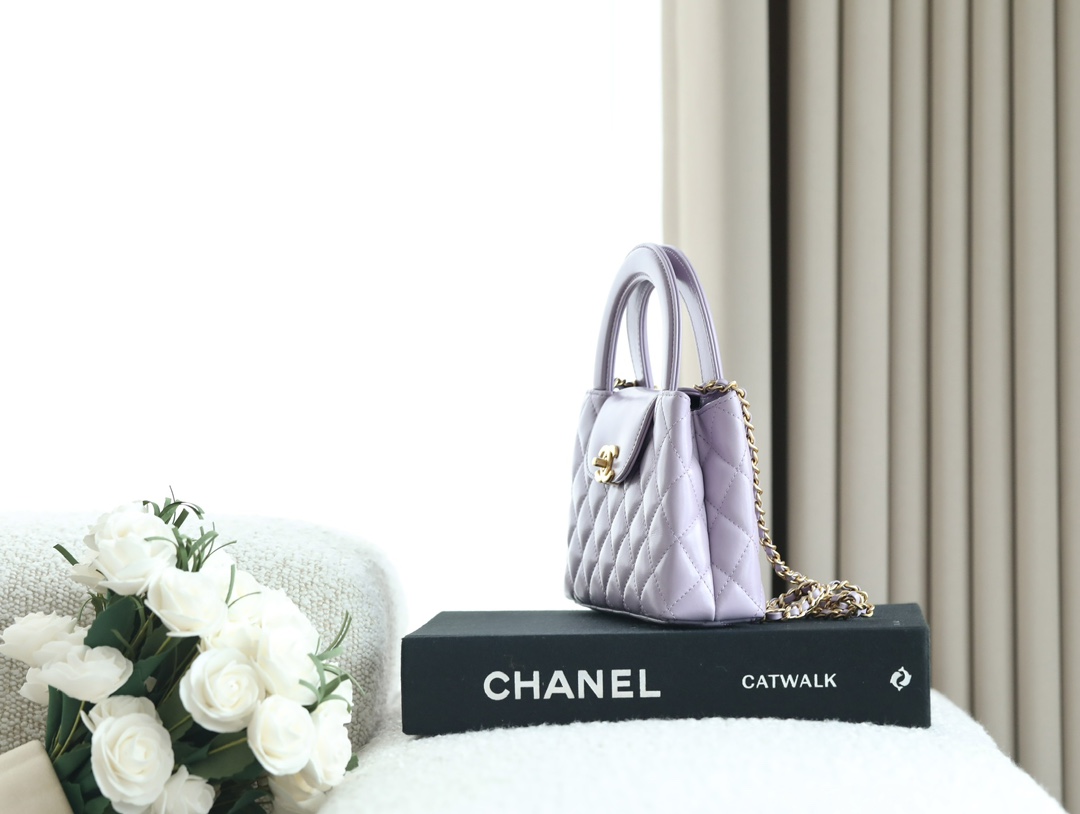 71666_purple_7 Chanel Kelly Bag Light Purple - chanel kelly rose replica detail 6