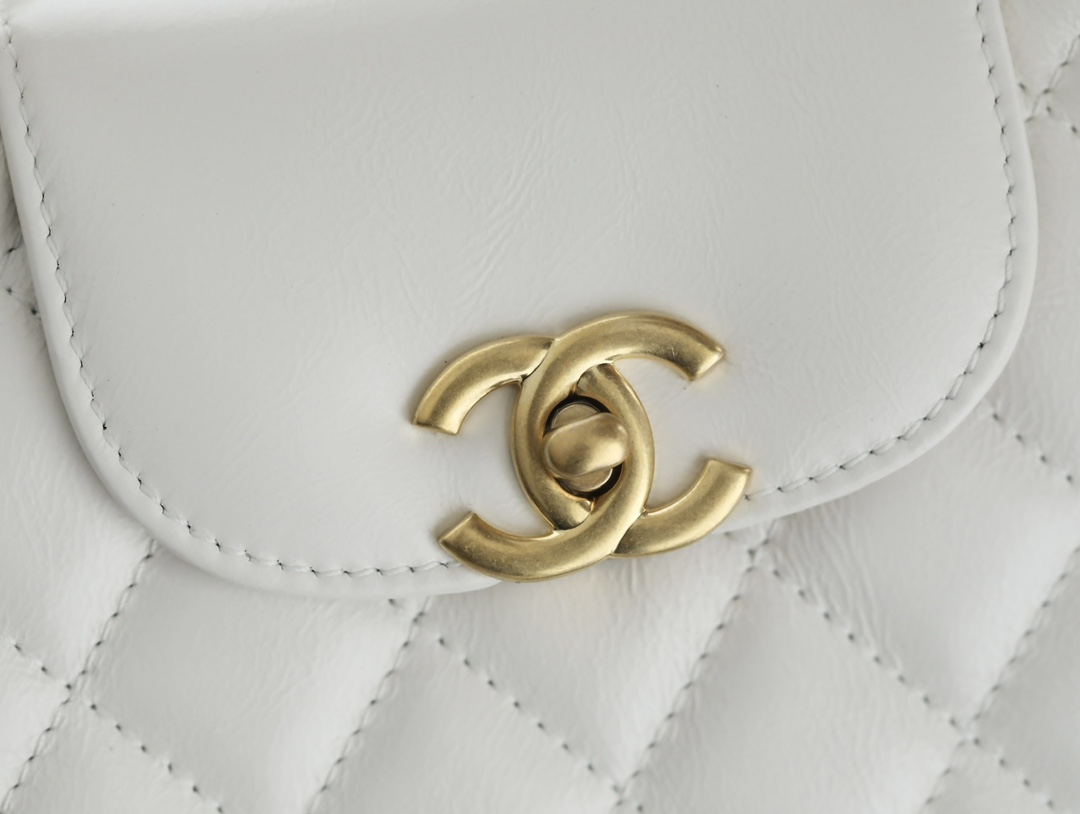71668_white_10 Chanel Kelly Bag White - fake chanel kelly detail 9
