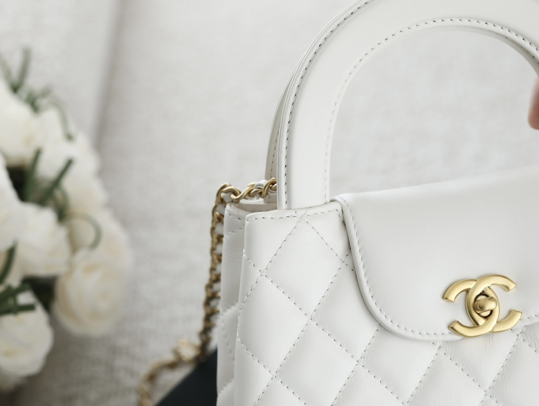 71668_white_8 Chanel Kelly Bag White - fake chanel kelly detail 7