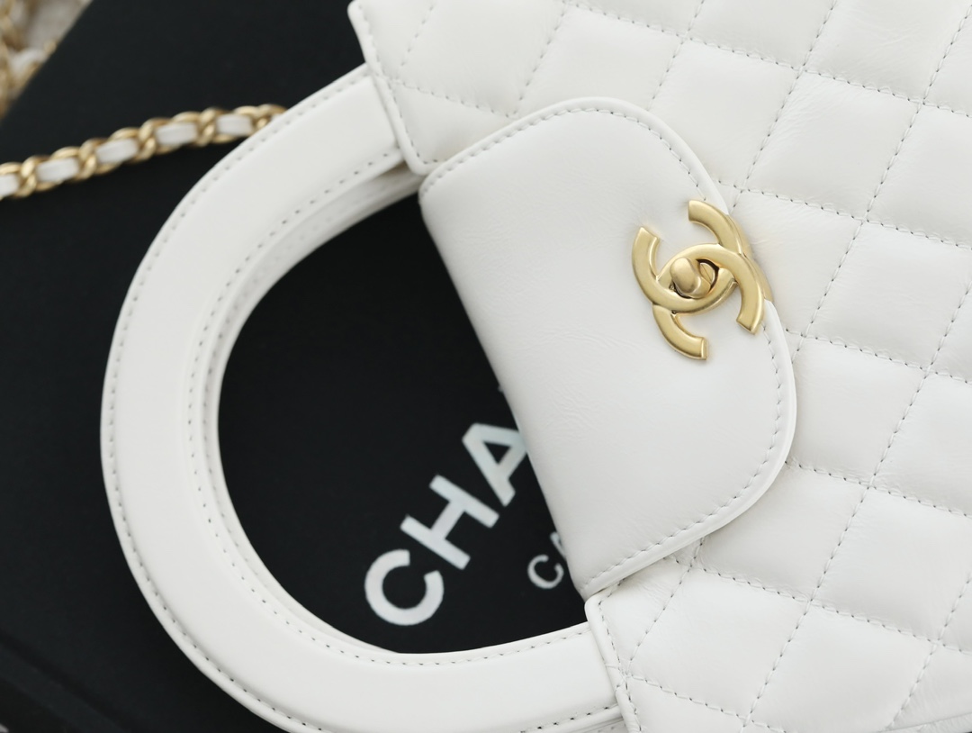 71668_white_9 Chanel Kelly Bag White - fake chanel kelly detail 8