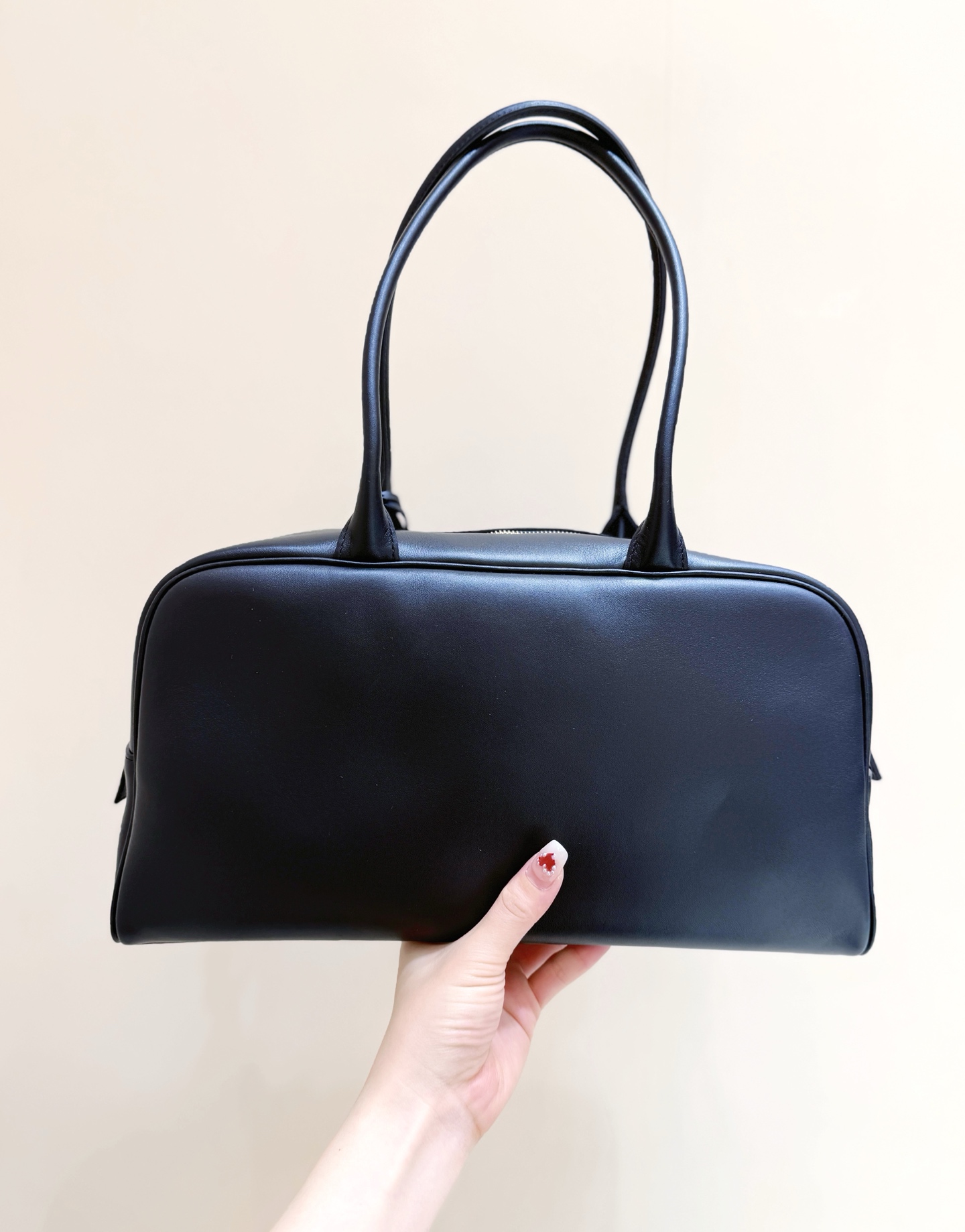 71687_black_6 Chanel Large Bowling Bag Black - chanel bowling bag dupe detail 5