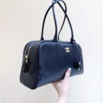 71687_black_7 Chanel Large Bowling Bag Black - chanel bowling bag dupe detail 6