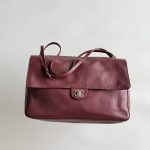 Chanel 26S Maxi Flap Bag Burgundy - chanel oversized flap replica front view