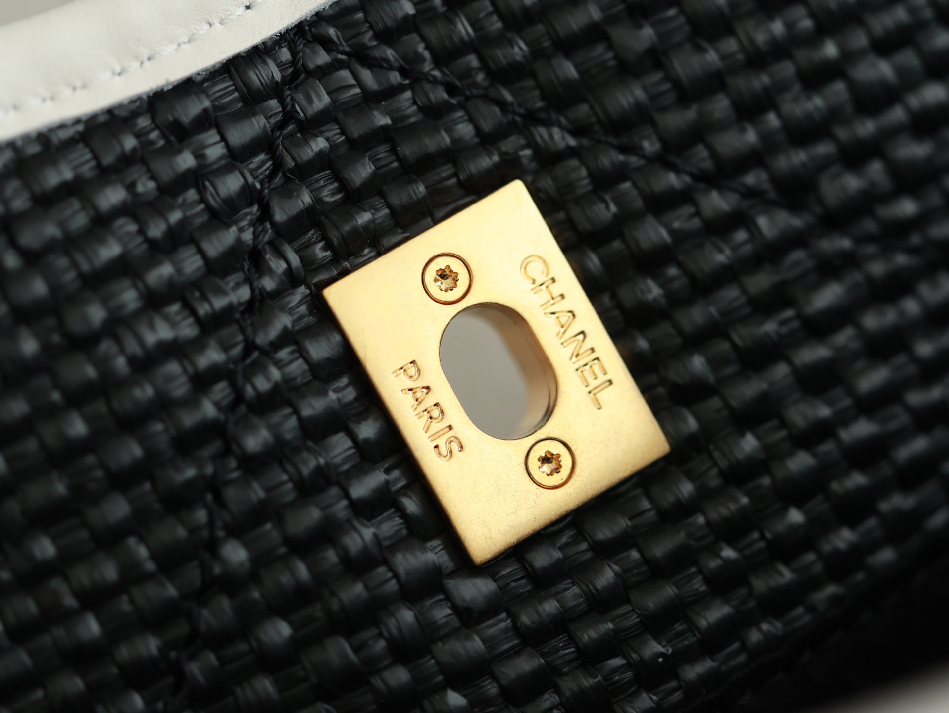 71763_black_canvas_10 Chanel 25S Maxi Shopping Tote Black Canvas - chanel maxi shopping dupe detail 9