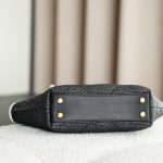 71763_black_canvas_11 Chanel 25S Maxi Shopping Tote Black Canvas - chanel maxi shopping dupe detail 10