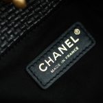 71763_black_canvas_13 Chanel 25S Maxi Shopping Tote Black Canvas - chanel maxi shopping dupe detail 12