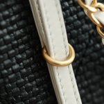 71763_black_canvas_7 Chanel 25S Maxi Shopping Tote Black Canvas - chanel maxi shopping dupe detail 6