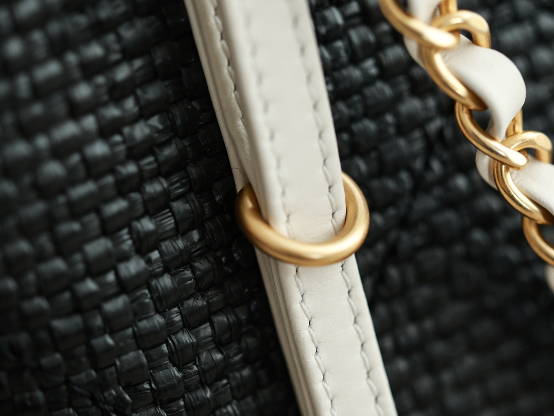 71763_black_canvas_7 Chanel 25S Maxi Shopping Tote Black Canvas - chanel maxi shopping dupe detail 6