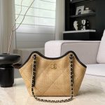 71764_sand_canvas_2 Chanel 25S Maxi Shopping Tote Sand Canvas - chanel canvas tote replica detail 1