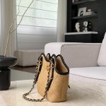 71764_sand_canvas_5 Chanel 25S Maxi Shopping Tote Sand Canvas - chanel canvas tote replica detail 3