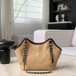71764_sand_canvas_8 Chanel 25S Maxi Shopping Tote Sand Canvas - chanel canvas tote replica detail 5