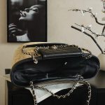 71853_black_2 Chanel Large Shopping Raffia Tote Black - chanel shopping tote replica detail 1