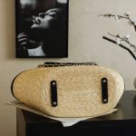 71853_black_3 Chanel Large Shopping Raffia Tote Black - chanel shopping tote replica detail 2
