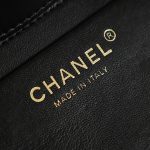 71853_black_5 Chanel Large Shopping Raffia Tote Black - chanel shopping tote replica detail 4