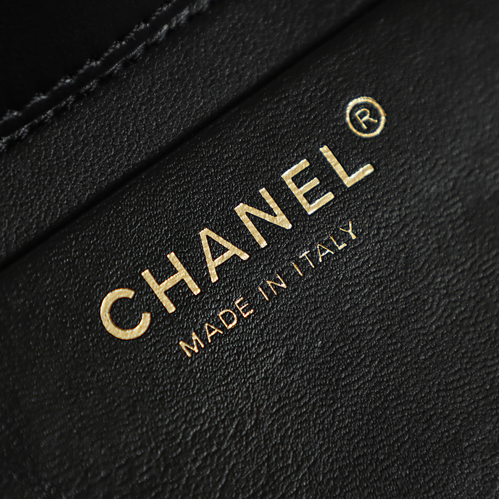 71853_black_5 Chanel Large Shopping Raffia Tote Black - chanel shopping tote replica detail 4