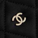 71853_black_8 Chanel Large Shopping Raffia Tote Black - chanel shopping tote replica detail 7