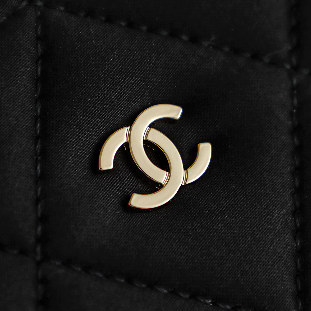 71853_black_8 Chanel Large Shopping Raffia Tote Black - chanel shopping tote replica detail 7