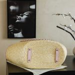 Chanel Large Shopping Raffia Tote Pink - fake chanel tote detail 1