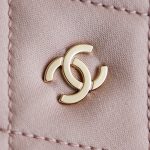 Chanel Large Shopping Raffia Tote Pink - fake chanel tote detail 8