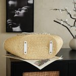 Chanel Large Shopping Raffia Tote White - chanel raffia tote dupe detail 1