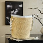 Chanel Large Shopping Raffia Tote White - chanel raffia tote dupe detail 8