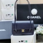 71914_black_6 Chanel Preppy Coco 26 Bag Black - chanel preppy coco dupe detail 5