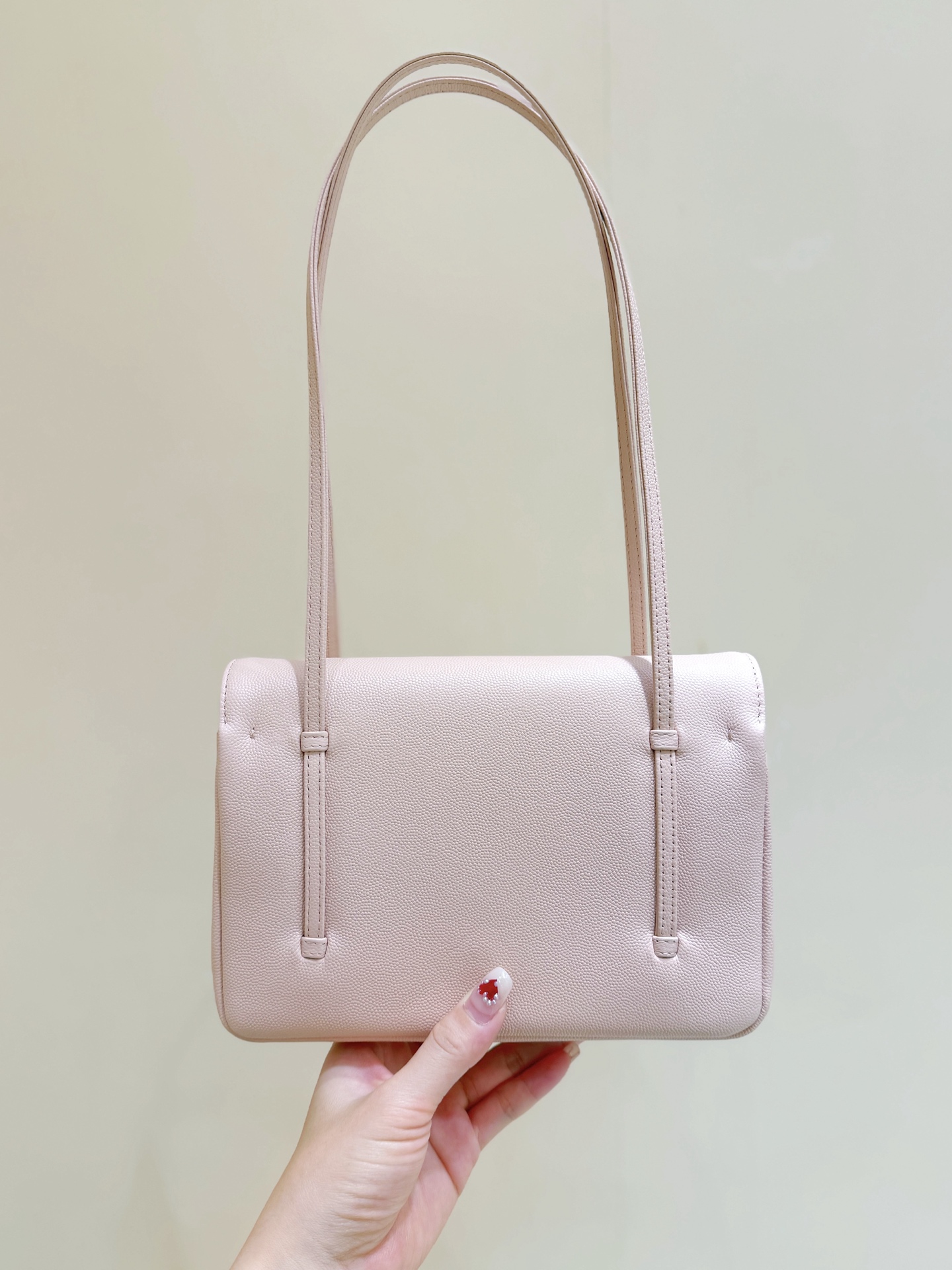 71918_pale-pink_7 Chanel Preppy Coco 26 Bag Pale Pink - fake chanel preppy detail 6