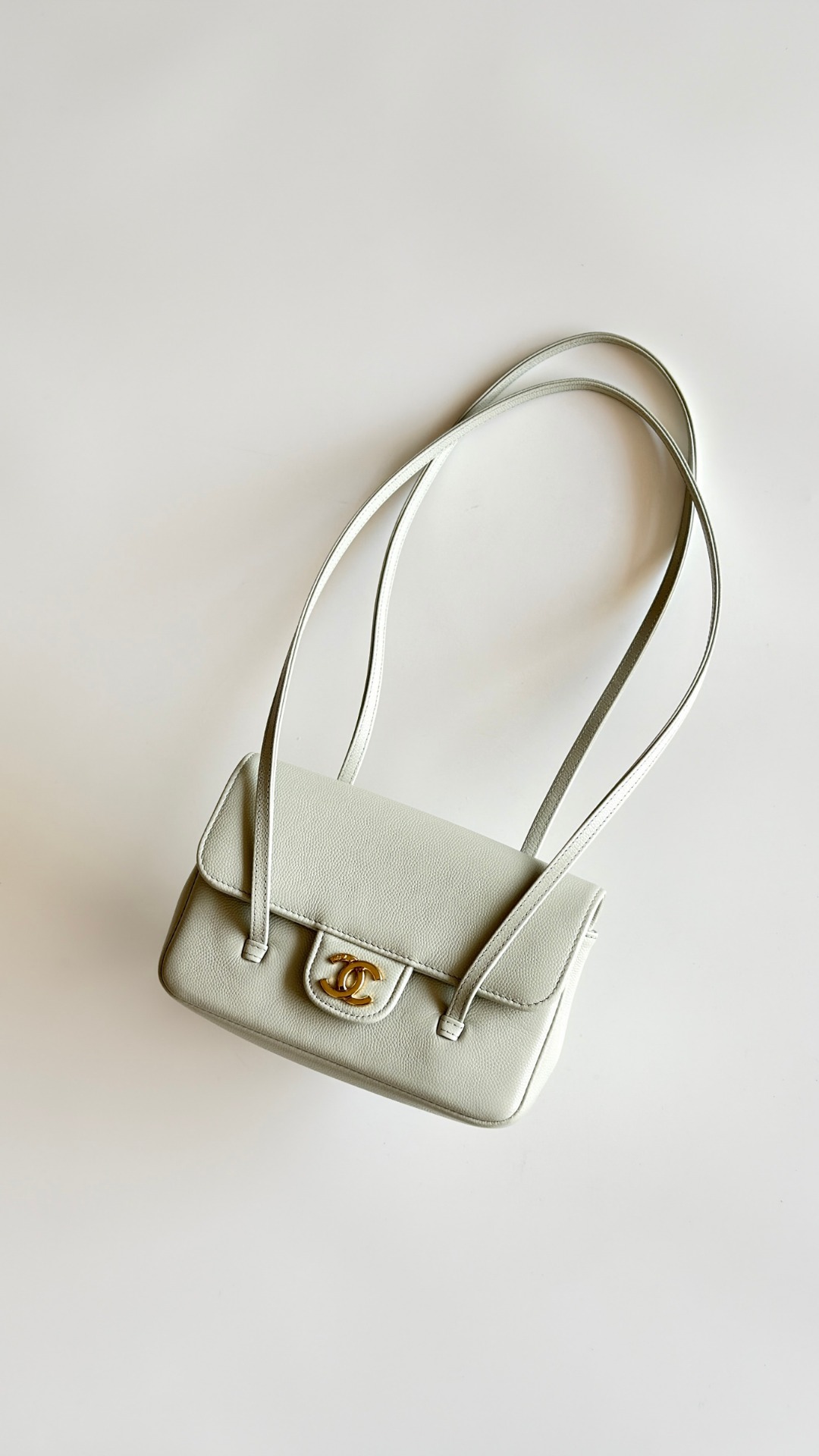 Chanel Preppy Coco 26 Bag Elephant - fake chanel coco 26 elephant grey detail 3