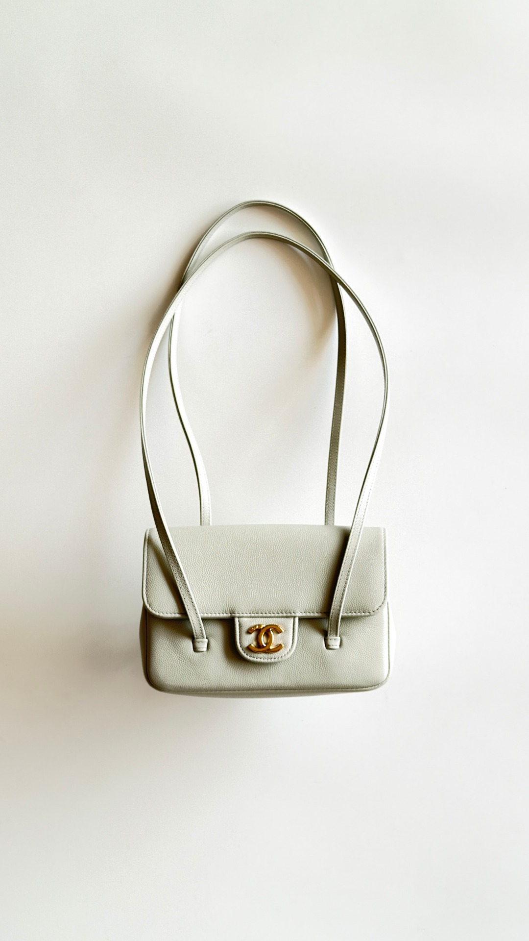 Chanel Preppy Coco 26 Bag Elephant - fake chanel coco 26 elephant grey detail 8